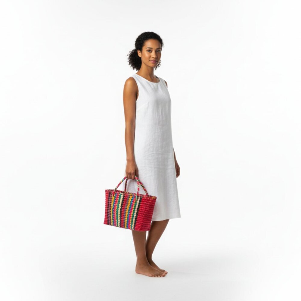 Nannacay Maldives Large Woven Tote